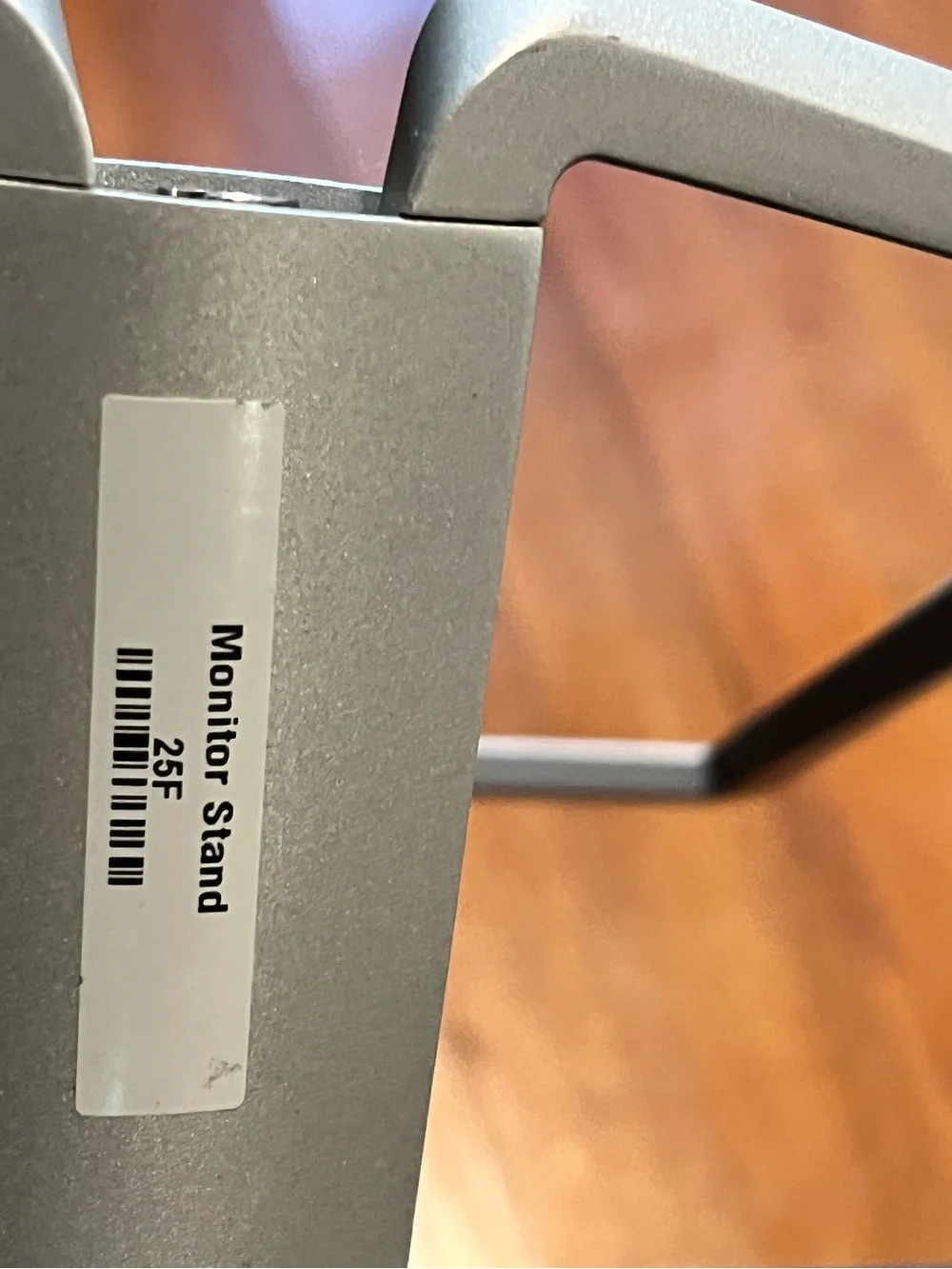 HP Black Screen Monitor with Silver Stand